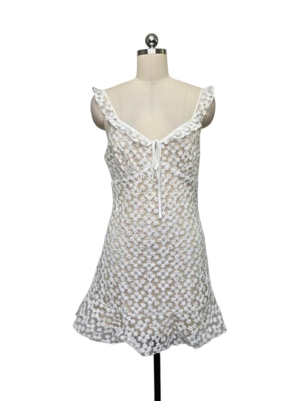 Embroidered Ruffle